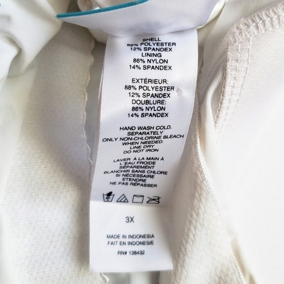 Modcloth The Reese One-Piece Swimsuit Halter Ruffle Polka Dot Navy Blue Size 3X - Picture 13 of 14